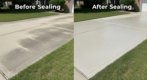 should i seal my concrete driveway after pressure washing process